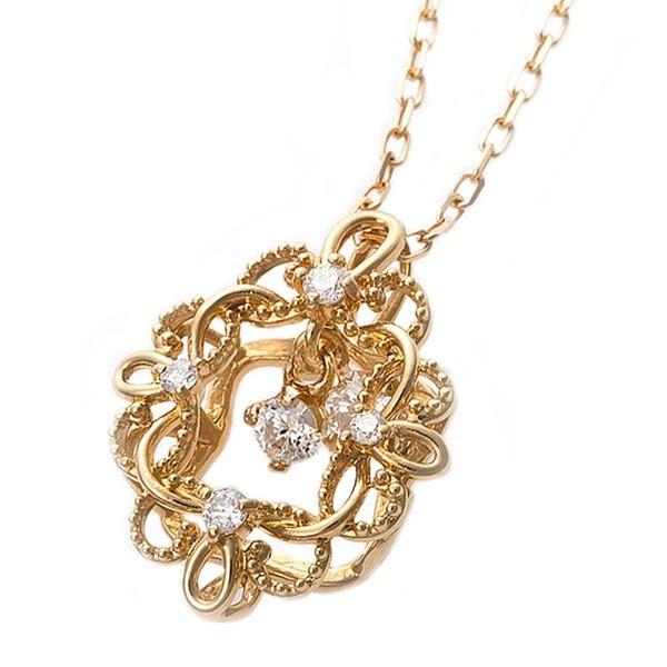 激安ブランド ダイヤモンド ネックレス 0 13ct K18 イエローゴールド アラベスク 花 フラワーモチーフ ペンダント 鑑別カード付きトップセラー 魅了 Oldweb15 Freelancefordreams Com
