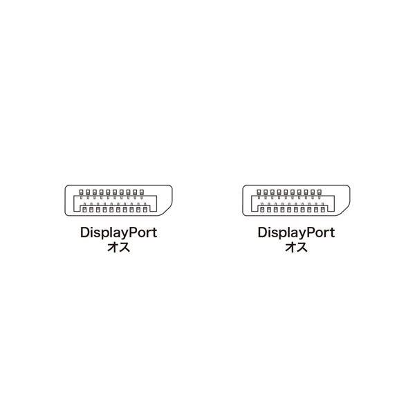 サンワサプライ DisplayPortケーブル（2m・ブラック） KC-DP2Kトップセラー｜mgouter-shop｜03