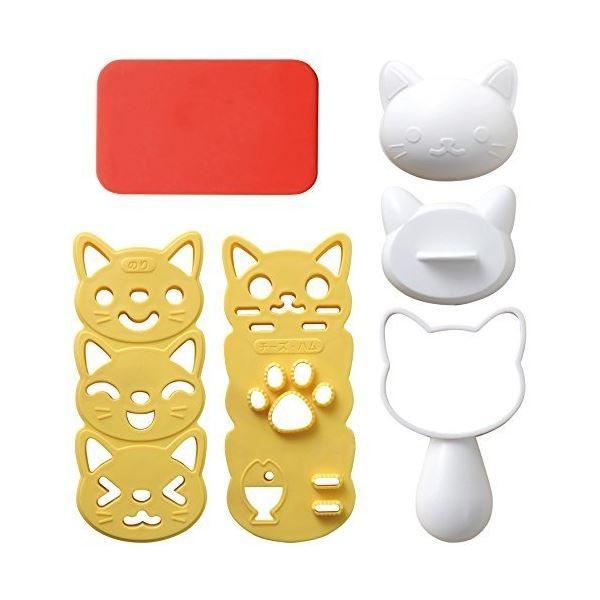無料長期保証 まとめ おむすびニャン おにぎり型 ハンドル付き ネコ キャラ弁 型抜き のりカッター 60個セット トップセラー 海外輸入 91 236 7 178