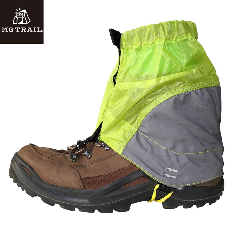 ショート ゲイター スパッツ 登山 ブーツ トレッキング レッグカバー 登山行での露や泥はね、またブーツへの異物侵入を防ぎます 携帯に便利な収納袋付き｜mgriders｜06