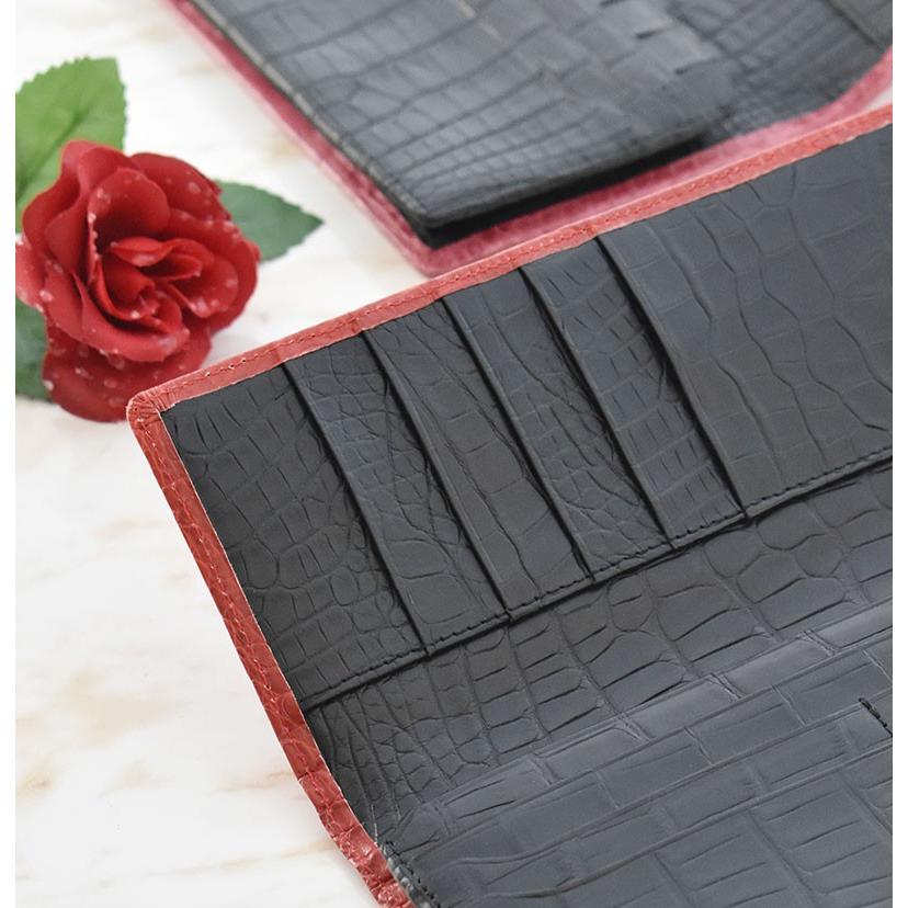 MGSABLE クロコダイル 無双 長財布 センター 一枚革 レディース メンズ