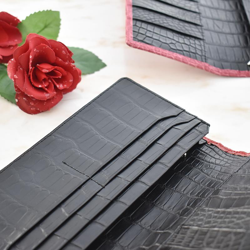 MGSABLE クロコダイル 無双 長財布 センター 一枚革 レディース メンズ