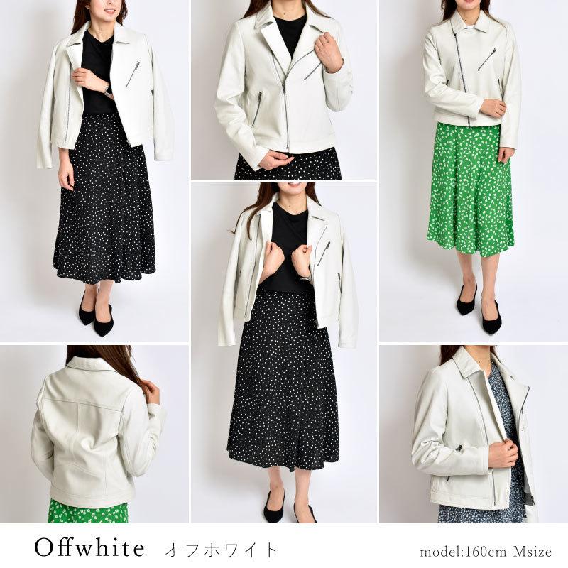 MGSABLE ジャケット 本革 レディース ラムレザー ライダース MGSABLE ジャケット 本革 レディース ラムレザー ライダース
