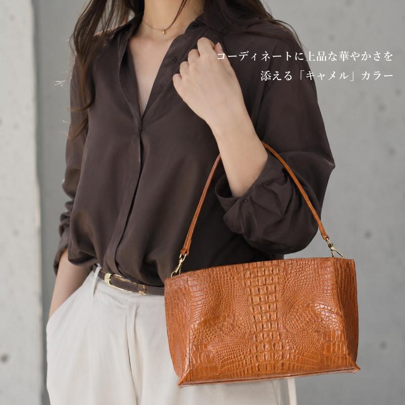 クロコダイル ショルダーバッグ 訳あり ハンドバッグ レディース 2way