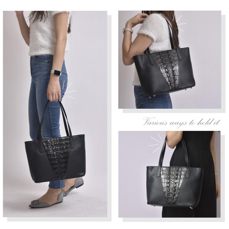 MGSABLE クロコダイル 本革 トートバッグ レディース 女性
