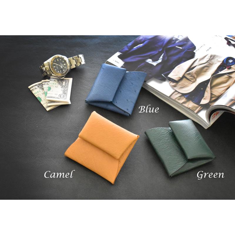 オーストリッチ コインケース メンズ レディース 本革 小銭入れ ダチョウ 本皮 小物入れ 駝鳥  プレゼント 黄色 緑 プレゼント 財布 | MGSABLE | 08