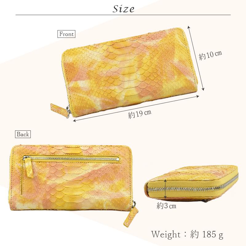 MGSABLE 長財布 パイソン ヘビ革 レディース 本革 ラウンド MGSABLE 長財布 パイソン ヘビ革 レディース 本革 ラウンド