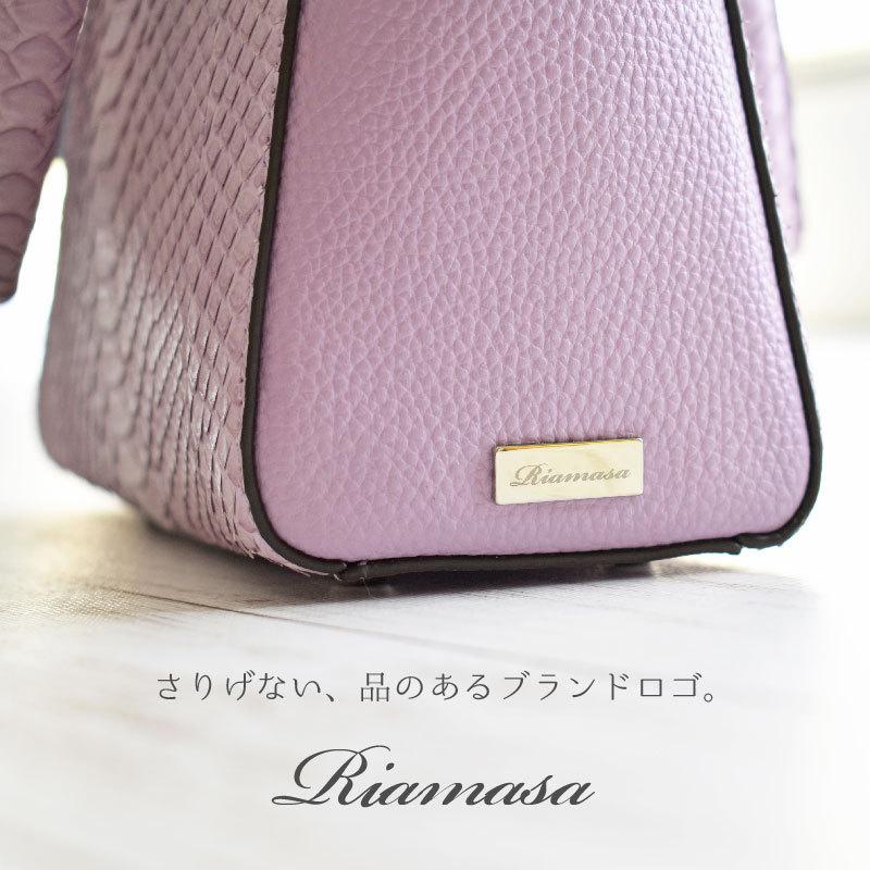 Riamasa ハンドバッグ パイソン レディース ブランド 本革 ミニ Riamasa ハンドバッグ パイソン レディース ブランド 本革 ミニ