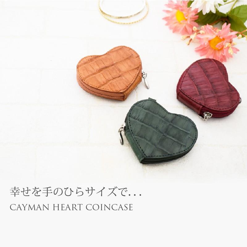MGSABLE ワニ 革 本革 ハート形 コインケース 小銭入れ レディース 