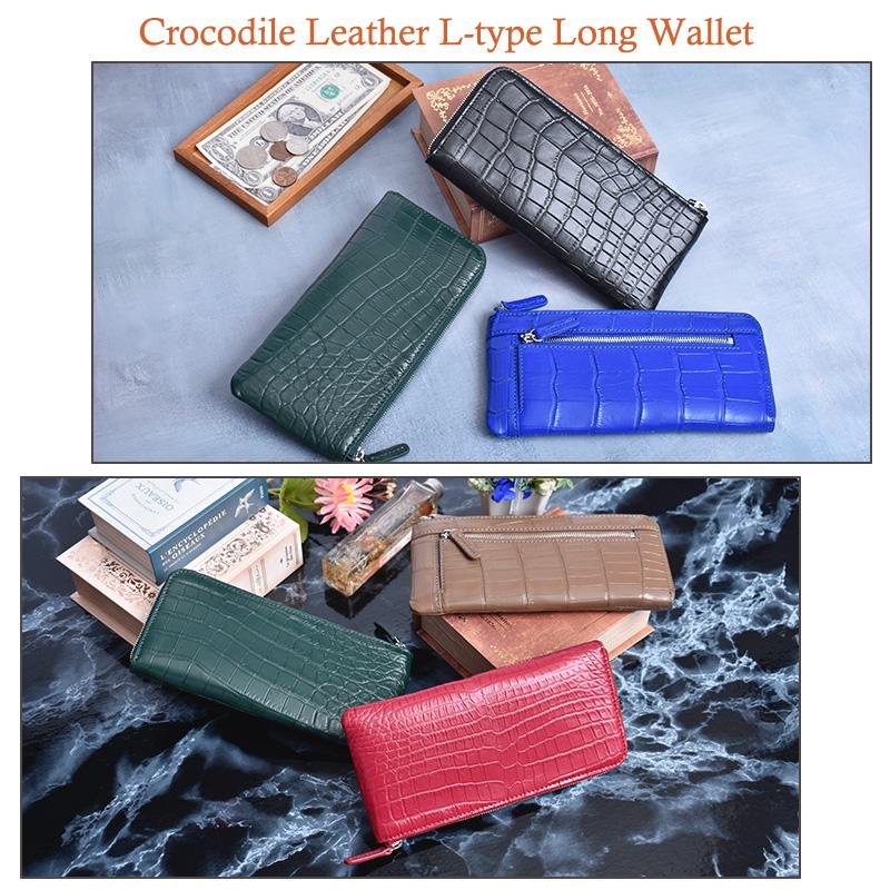 MGSABLE 長財布 クロコダイル レディース メンズ L字 ワニ革 鰐 MGSABLE 長財布 クロコダイル レディース メンズ L字 ワニ革 鰐