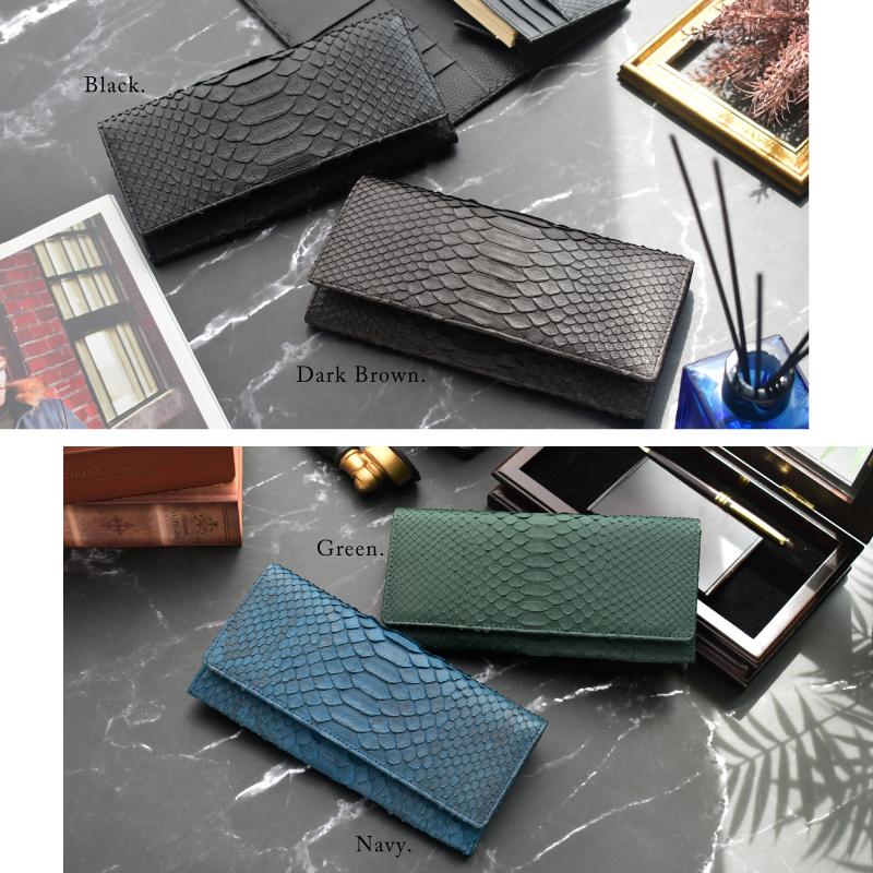 MGSABLE 長財布 メンズ パイソン 蛇革 本革 財布 薄型 軽量 100万円