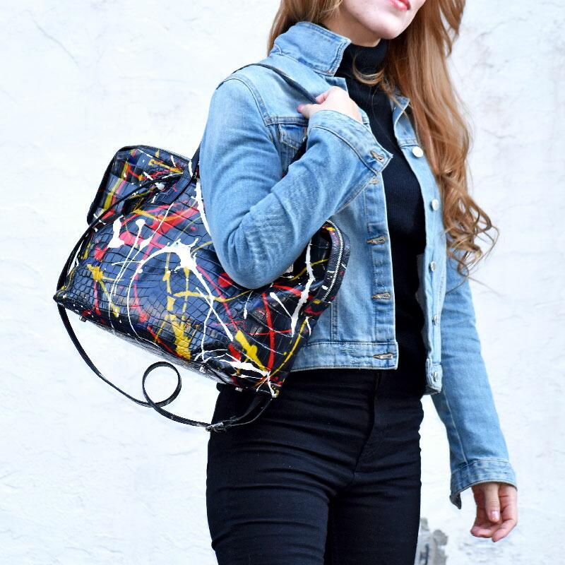 美品 クロコダイルレザー 2way トートバッグ ショルダーバッグ クロコダイル メンズ レディース 本革バッグ ワニ革 2way トートバッグ