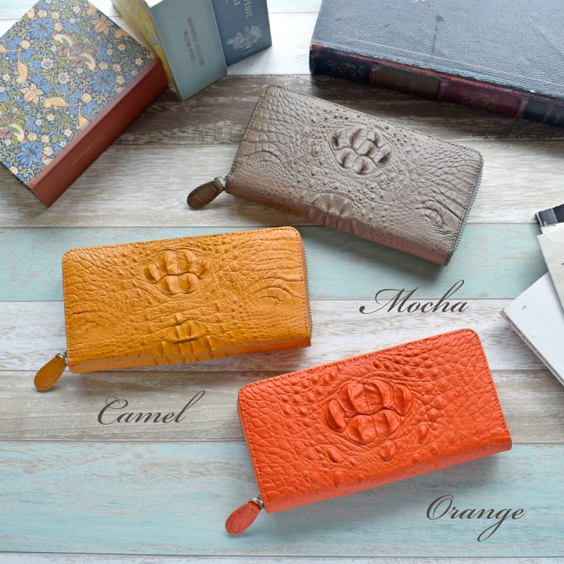 MGSABLE クロコダイル 長財布 メンズ 本革 クラウンマーク 財布 MGSABLE クロコダイル 長財布 メンズ 本革 クラウンマーク 財布