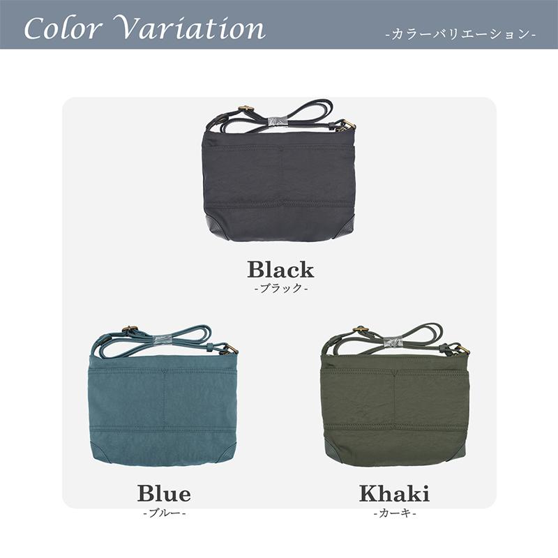 サコッシュ ショルダー バッグ メンズ レディース  牛革 レザー 軽量 斜めがけ 小さめ 薄型 ナイロン ブラック スリム ポーチ 旅行 男女兼用 送料無料 |  | 14