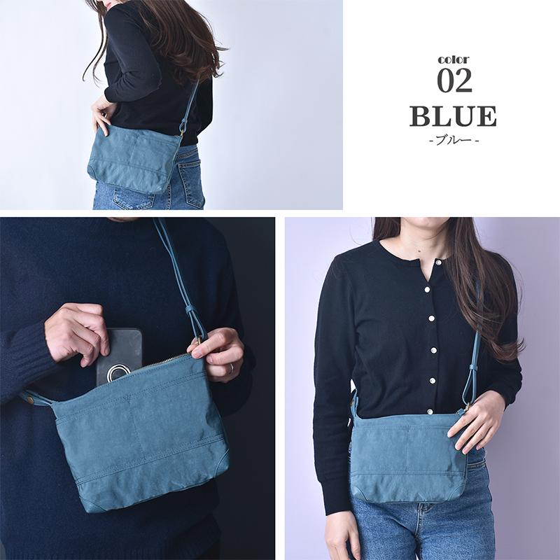 サコッシュ ショルダー バッグ メンズ レディース  牛革 レザー 軽量 斜めがけ 小さめ 薄型 ナイロン ブラック スリム ポーチ 旅行 男女兼用 送料無料 |  | 07