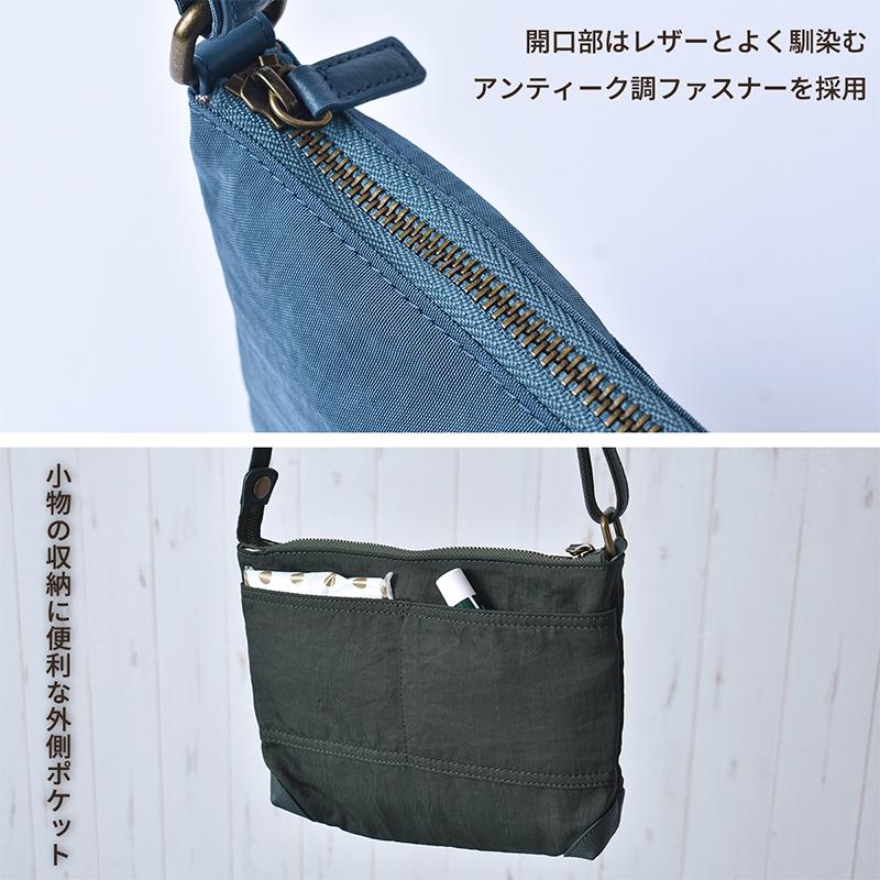 サコッシュ ショルダー バッグ メンズ レディース  牛革 レザー 軽量 斜めがけ 小さめ 薄型 ナイロン ブラック スリム ポーチ 旅行 男女兼用 送料無料 |  | 11