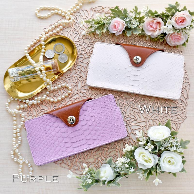 【Riamasa】高級一枚革 パイソン 長財布 新品 Riamasa 長財布 パイソン レディース ブランド リアマッサ 本物