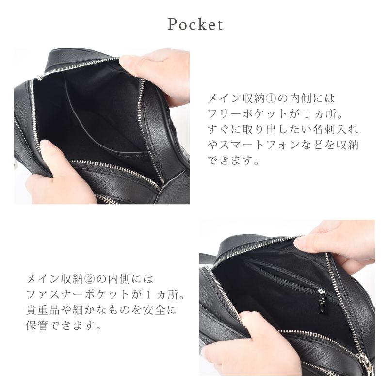 カイマン セカンドバッグ メンズ ワニ革 本革 ホーンバック 背ワニ