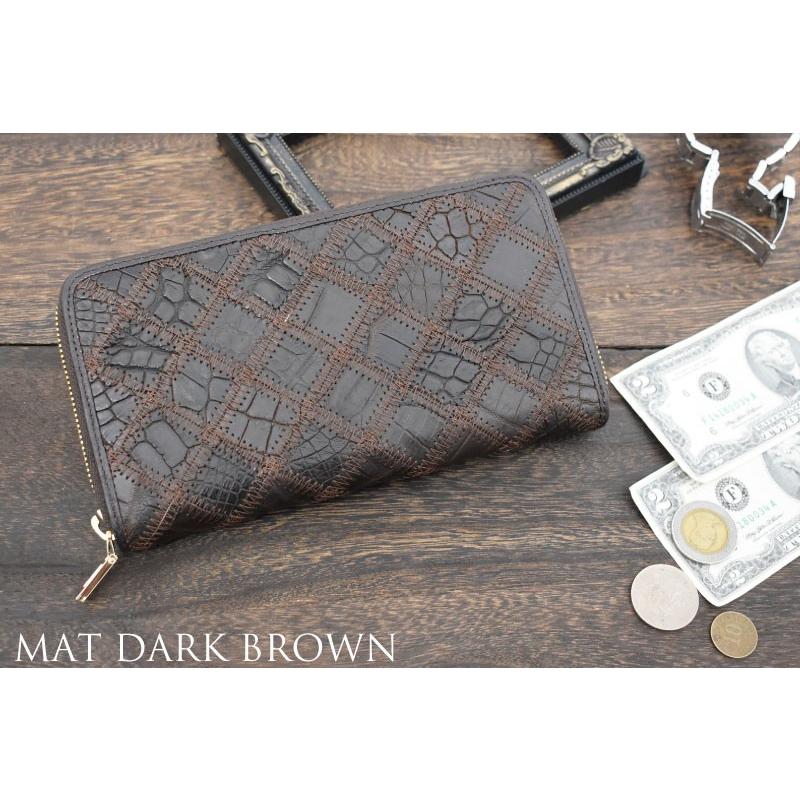 MGSABLE 長財布 クロコダイル レディース ラウンド シャイニング MGSABLE 長財布 クロコダイル レディース ラウンド シャイニング