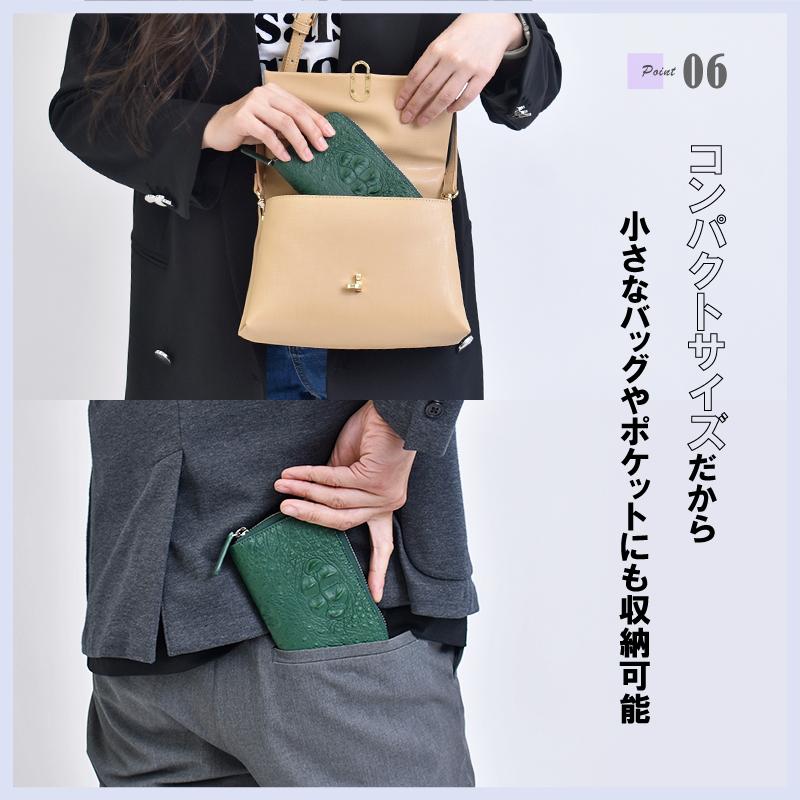 MGSABLE クロコダイル 二つ折り 財布 メンズ レディース 本革 ラウンド