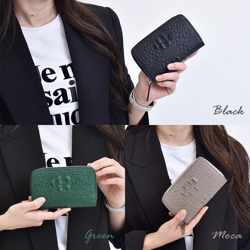 MGSABLE クロコダイル 二つ折り 財布 メンズ レディース 本革 ラウンド