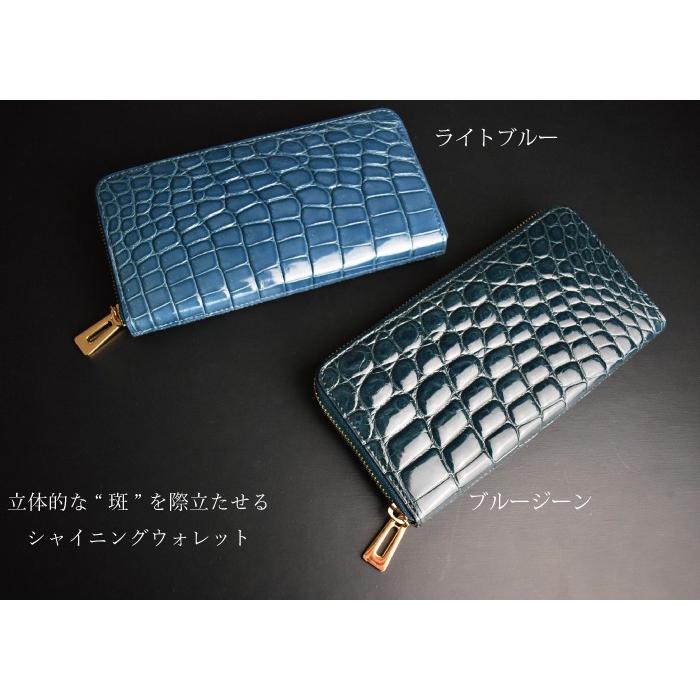MGSABLE 長財布 クロコダイル ラウンド 財布 メンズ レディース MGSABLE 長財布 クロコダイル ラウンド 財布 メンズ レディース