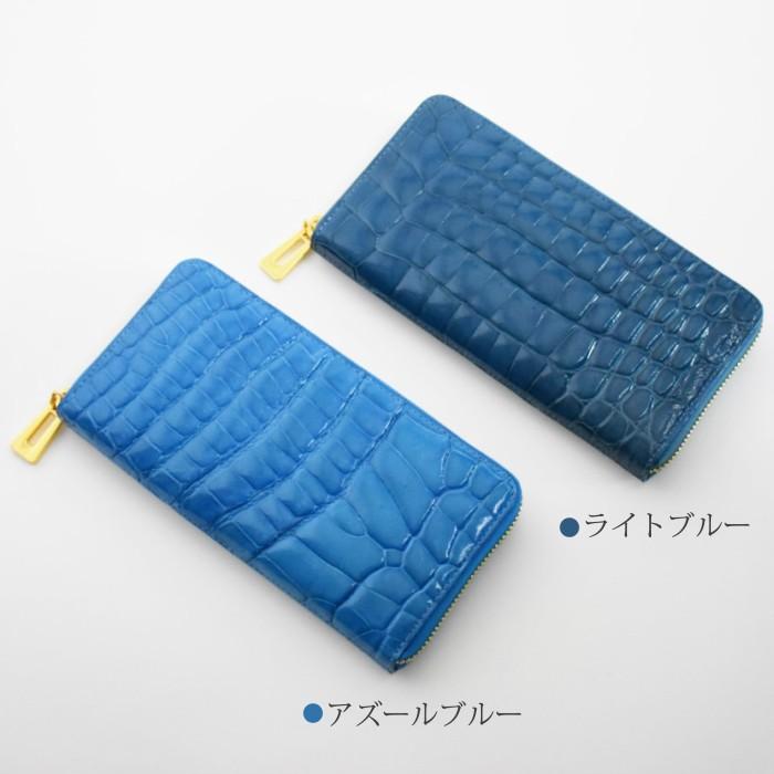 長財布 クロコダイル レディース シャイニング ワニ革 鰐革 本物 