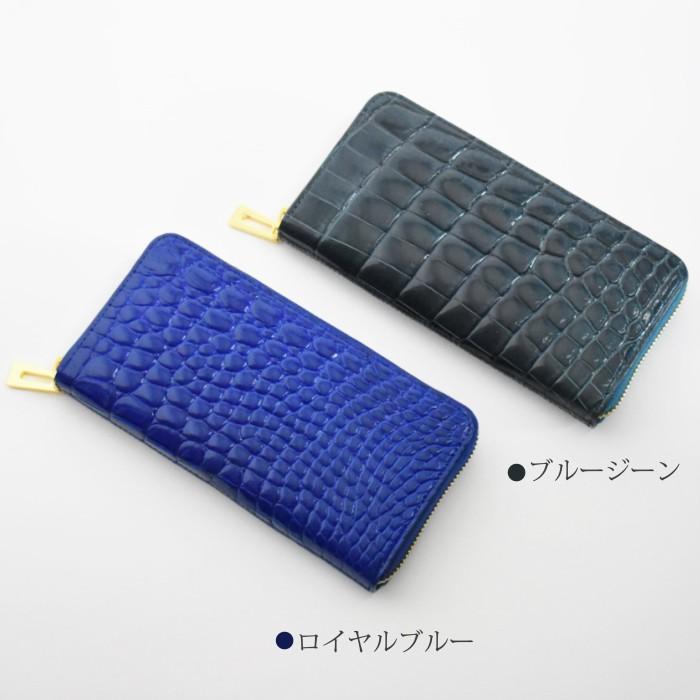MGSABLE 長財布 クロコダイル レディース シャイニング ワニ革 MGSABLE 長財布 クロコダイル レディース シャイニング ワニ革