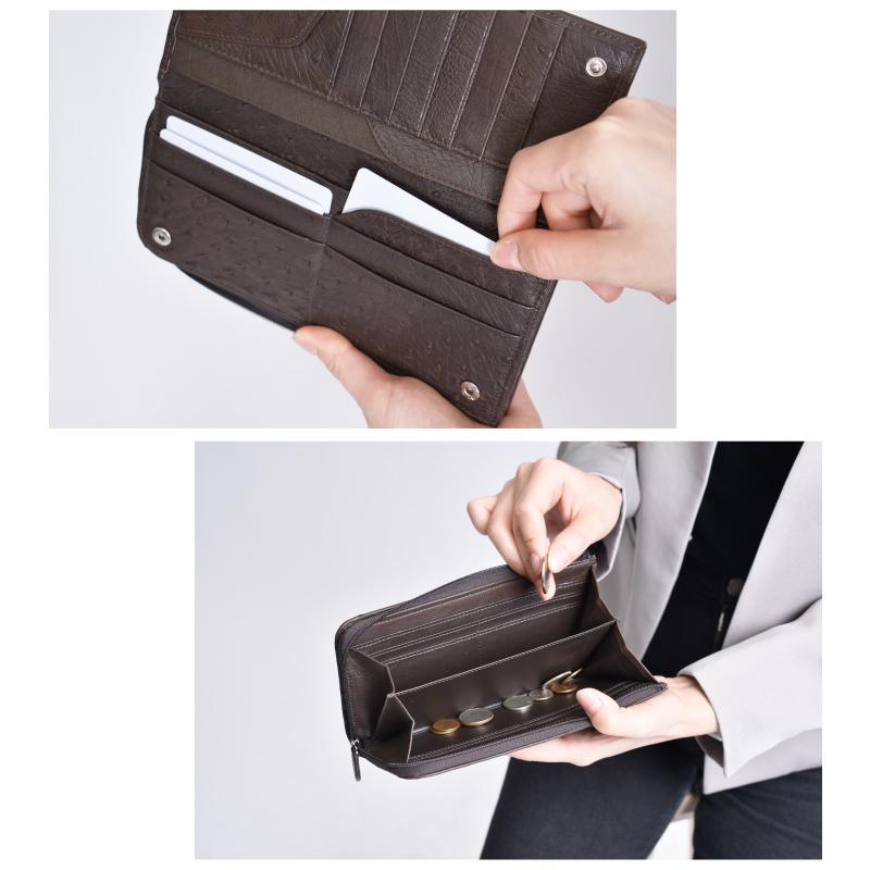 MGSABLE 長財布 オーストリッチ レディース メンズ 無双 フル MGSABLE 長財布 オーストリッチ レディース メンズ 無双 フル