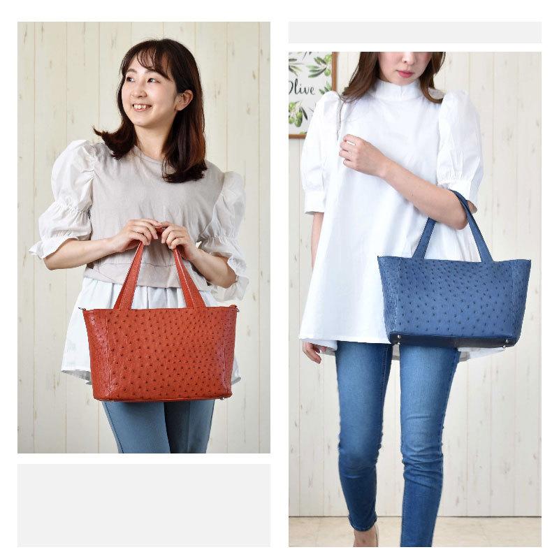 MGSABLE オーストリッチ ハンドバッグ レディース 駝鳥 ダチョウ MGSABLE オーストリッチ ハンドバッグ レディース 駝鳥 ダチョウ