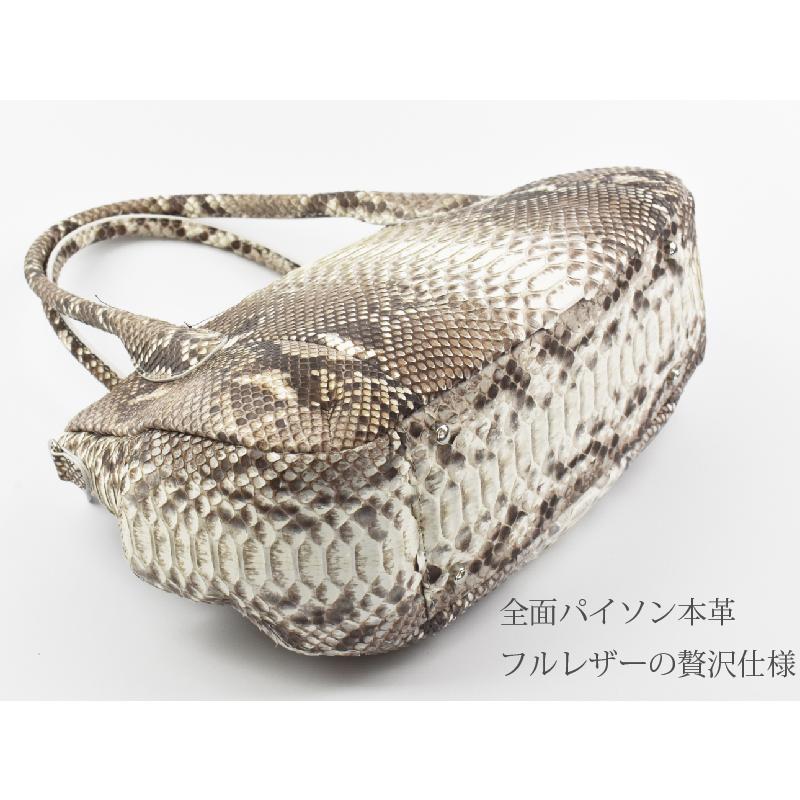 MGSABLE ハンドバッグ パイソン レディース 蛇革 ヘビ革 本物 本革