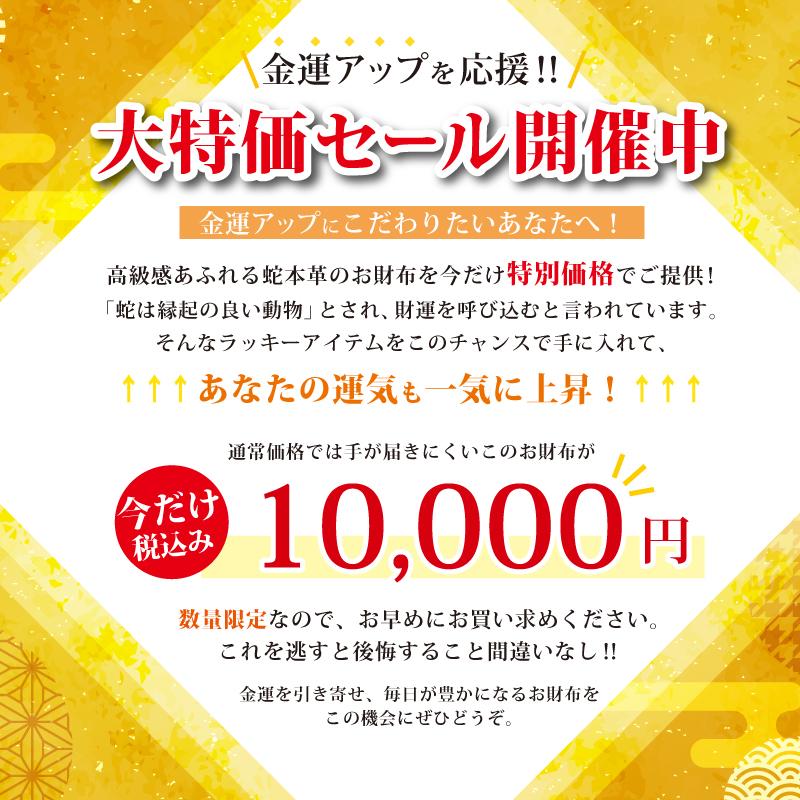 長財布 蛇革 ラウンドファスナー 本革 金運祈願 開運アイテム ヘビ パイソン レディース メンズ 風水 金 白 人気 大容量 本皮 サイフ 男女兼用 ギフト 送料無料 | MGSABLE | 03