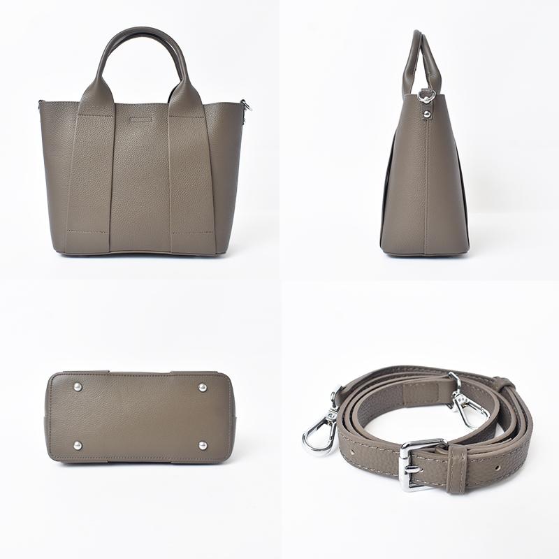 ハンドバッグ レディース 2way ショルダーバッグ 本革 舟型 ミニトート