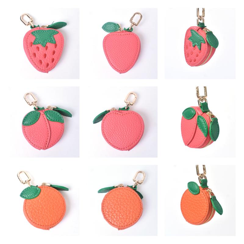 バッグチャーム レディース コインポーチ フルーツ型 ミニポーチ 小型 小物入れ 小さめ カラビナフック キーホルダー 可愛い PUレザー 女性 ギフト 送料無料 |  | 15