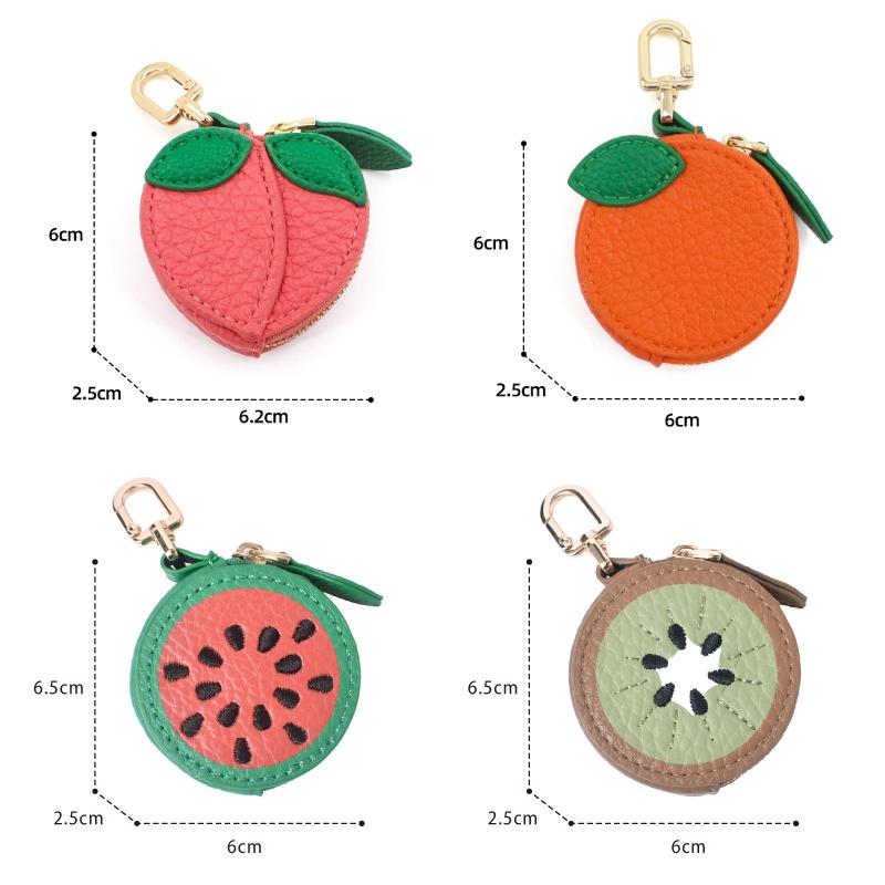 バッグチャーム レディース コインポーチ フルーツ型 ミニポーチ 小型 小物入れ 小さめ カラビナフック キーホルダー 可愛い PUレザー 女性 ギフト 送料無料 |  | 19