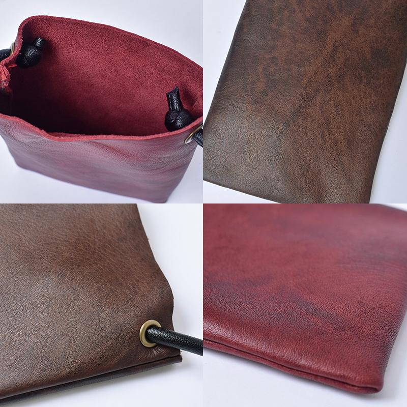 MGSABLE スマホポシェット レディース メンズ 本革 レザー スマホ