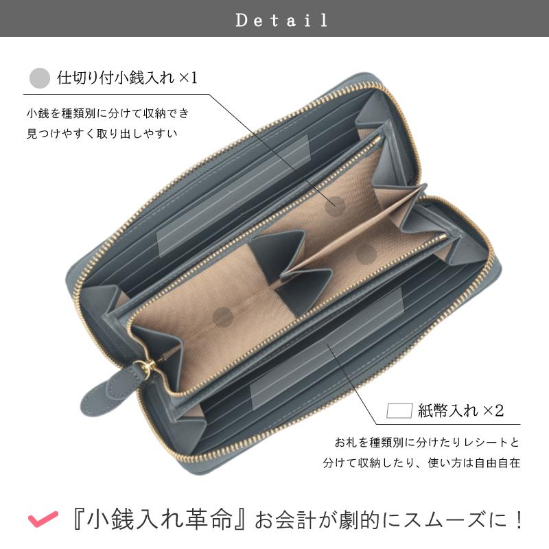長財布 レディース メンズ ラウンドファスナー スキミング防止 RFID 本革 軽い レザー 大容量 小銭入れ仕切り 牛革 シボ革 グリーン プレゼント ギフト 送料無料の画像