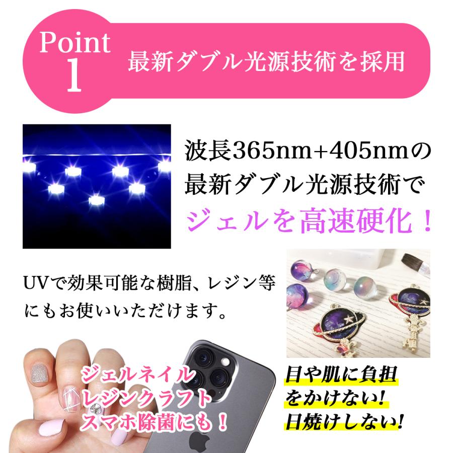 ネイルライト ジェルネイル LED UVライト ネイルドライヤー 54W セルフネイル 自宅ネイル｜mgshop0401｜07