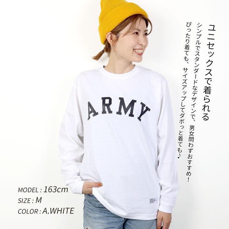 CAMPFREE ロンT 長袖tシャツ 兄弟 お揃い ペアルック ジュニア キッズ ARMY プリントロングスリーブTシャツ 子供服 こども 子ども 長袖 カットソー｜mha｜10