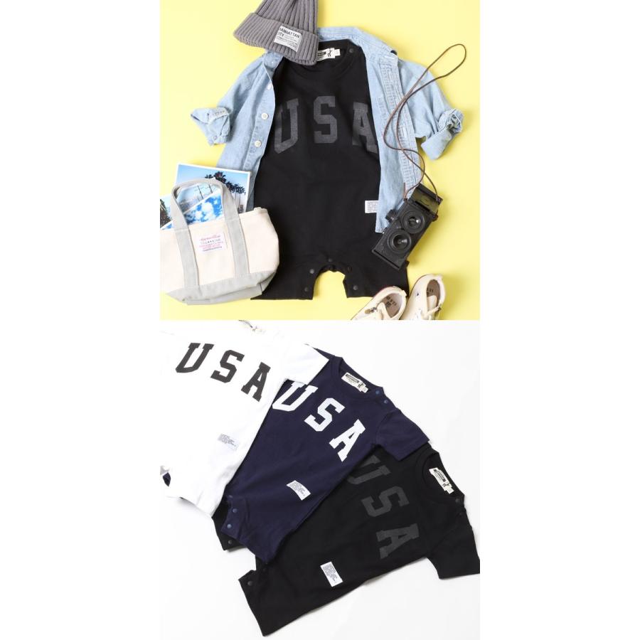 ベビー服 男の子 おしゃれ 兄弟 お揃い ペアルック 赤ちゃん 出産祝い Campfree ロンパース カレッジロゴ 半袖 70cm 80cm 春 夏 M H A Style 通販 Yahoo ショッピング