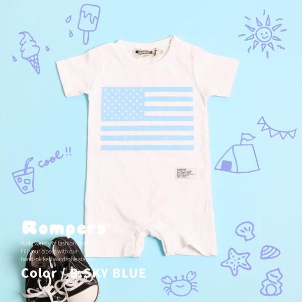 ベビー服 男の子 おしゃれ ロンパース 半袖 赤ちゃん 女の子 パステルカラー 星条旗 夏 秋 M H A Style 通販 Yahoo ショッピング