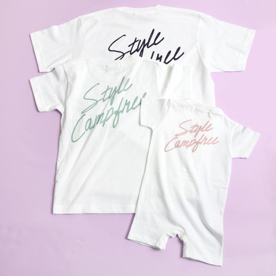 CAMPFREE 親子 ペアtシャツ 兄弟 お揃い ペアルック ベビー服 男の子 おしゃれ 女の子 ブランド Tシャツ ロンパース 半袖 親子コーデ 家族 夫婦 プリント｜mha｜16