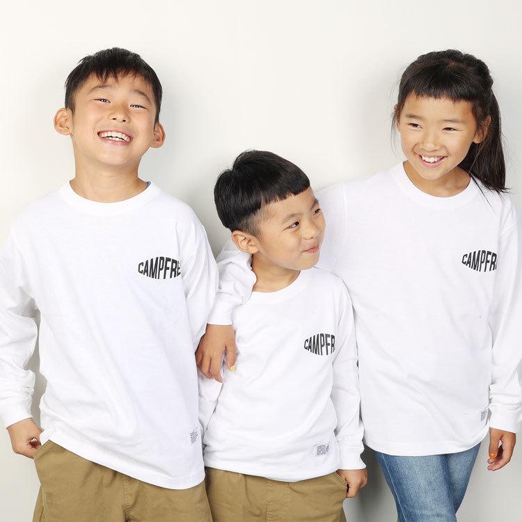 CAMPFREE 親子 ペアtシャツ ロンT ロングtシャツ 長袖tシャツ 兄弟 お