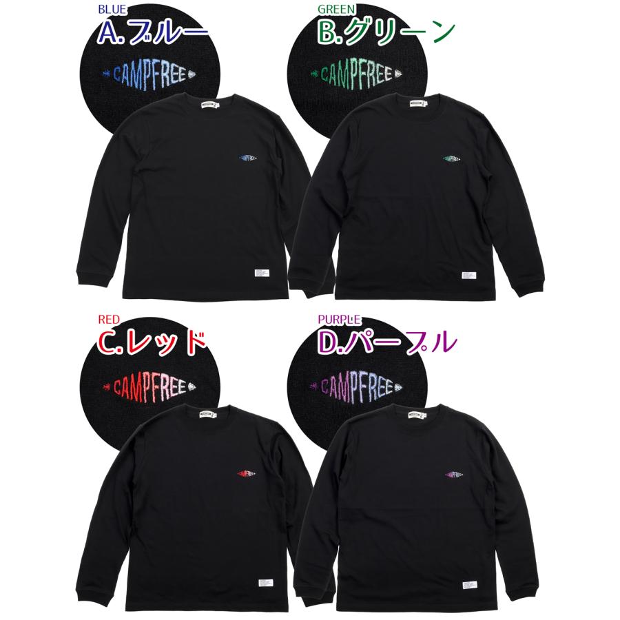 ロングTシャツ CAMPFREE ロンt ロンティー Tシャツ メンズ ティシャツ