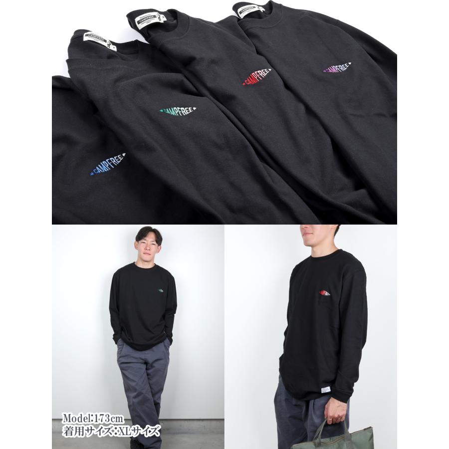 ロングTシャツ CAMPFREE ロンt ロンティー Tシャツ メンズ ティシャツ