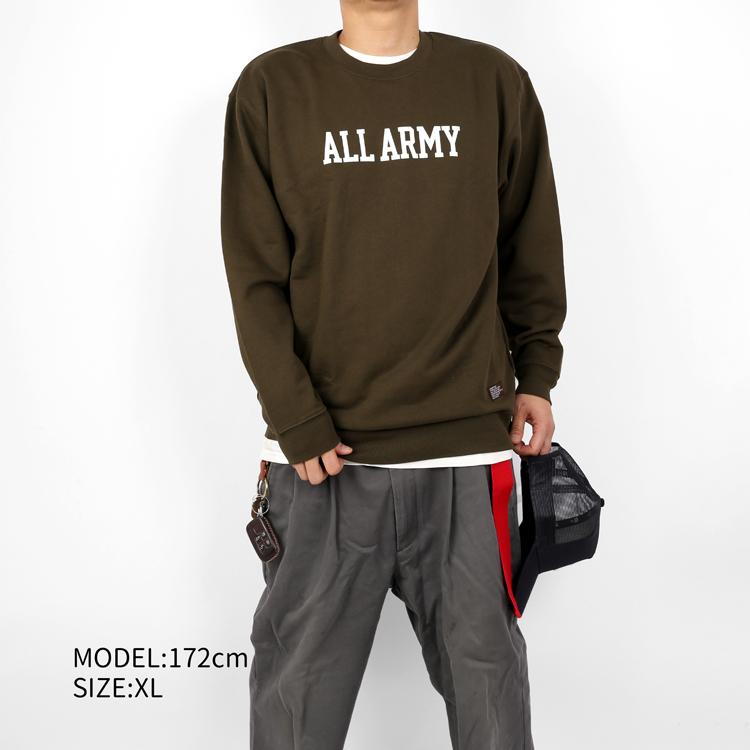 Campfree キャンプフリー スウェットトレーナー メンズ All Army ロゴ スウェット ホワイト ネイビー グレー おそろい アメカジ リンクコーデ カレッジ S M L Xl M H A Style 通販 Yahoo ショッピング
