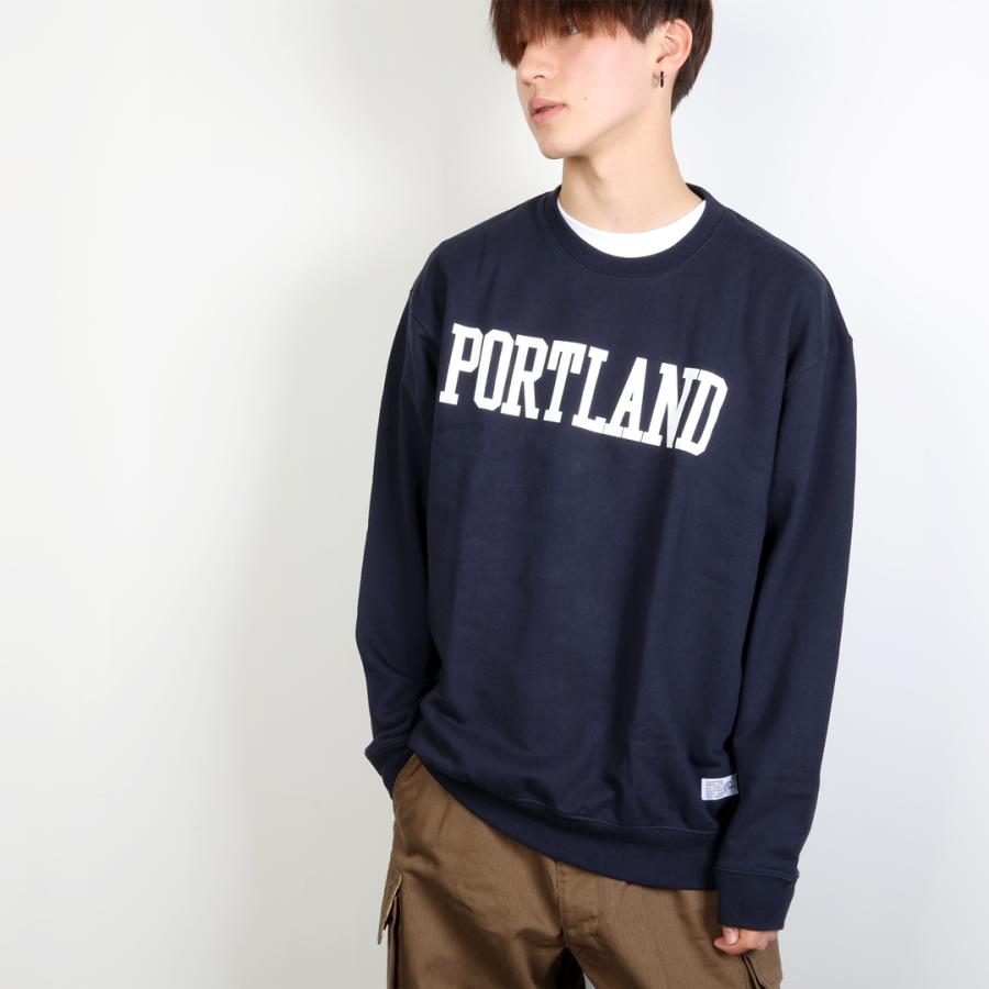 CAMPFREE スウェットトレーナー メンズ ロゴ スウェット ホワイト