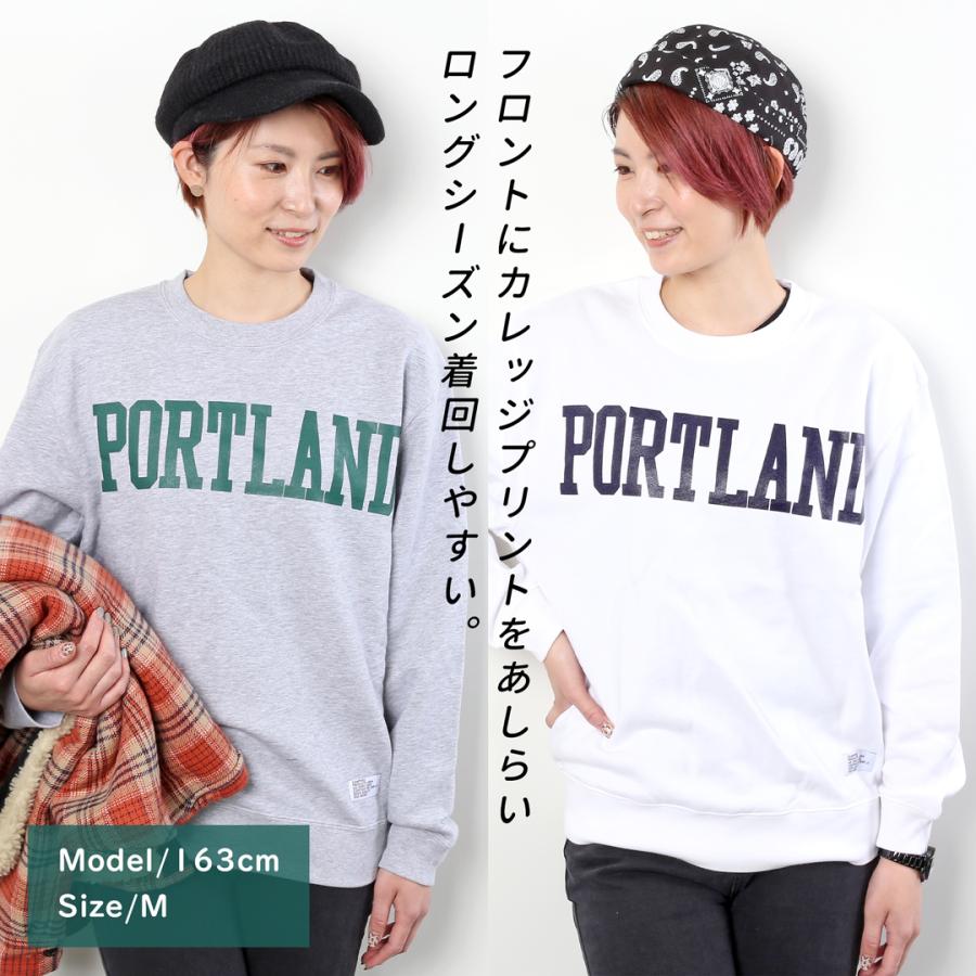 CAMPFREE スウェットトレーナー メンズ ロゴ スウェット ホワイト