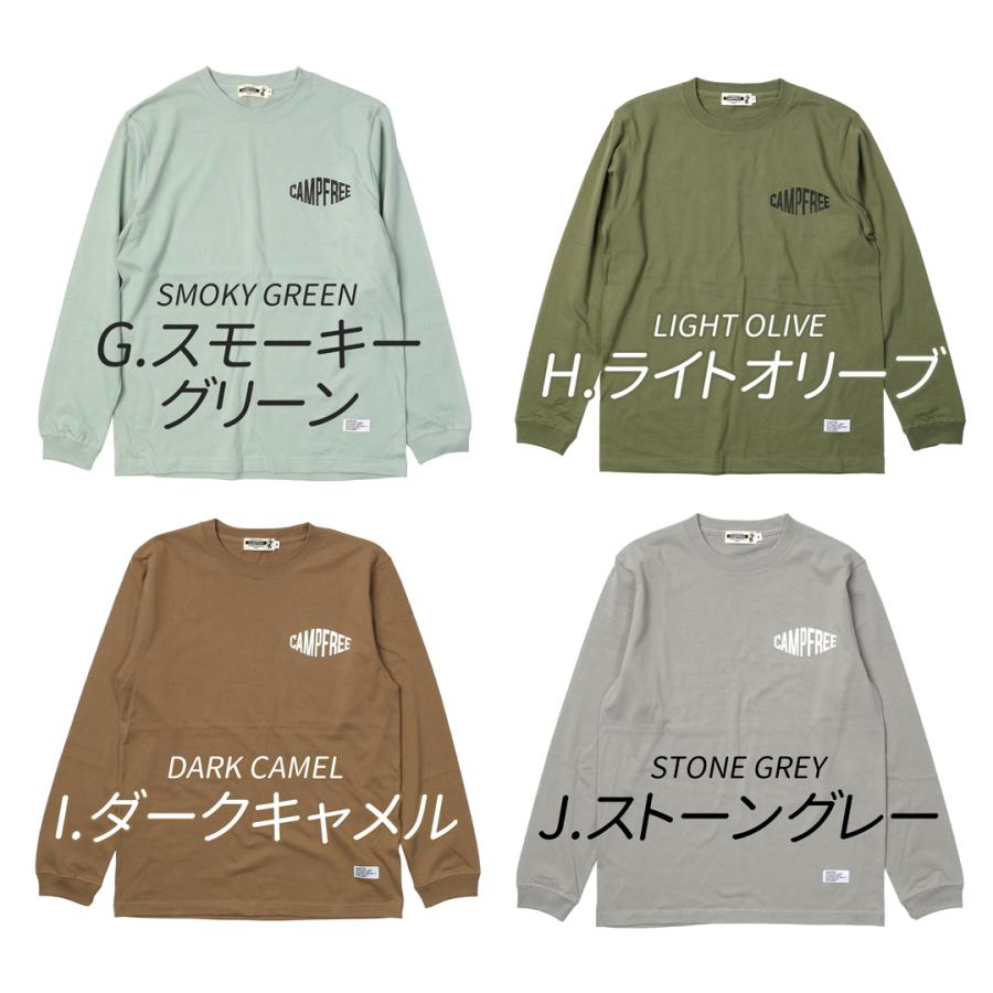 CAMPFREE メンズtシャツ ティシャツ ロングtシャツ ロンt ロンティー