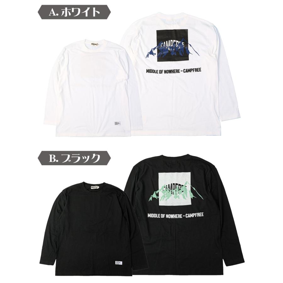 CAMPFREE メンズtシャツ ロンT メンズ ティシャツ ロンティー